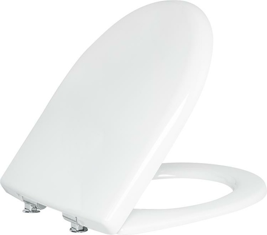 Sedile per WC Geberit Renova bianco, con Softclose, sgancio rapido, cerniere in ottone cromato NUOVO