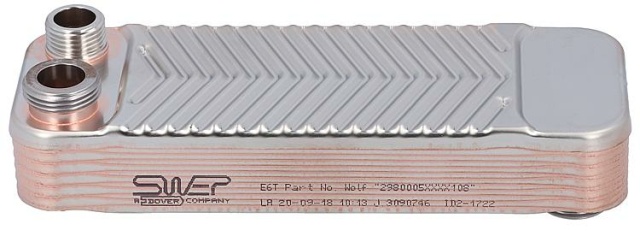 Wolf hot water heat exchanger 298000599 NEW
