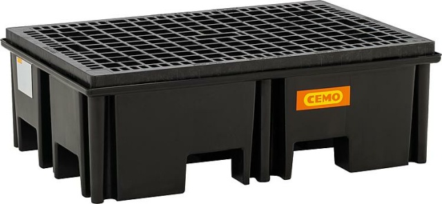 Cemo Palettenauffangwanne PE 220/2 mit PE-Rost 11259 NEU