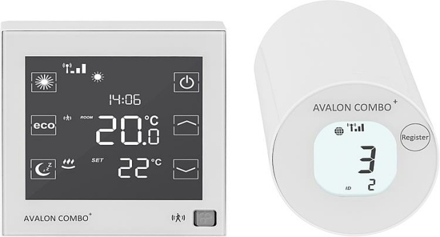 Blossom-ic Funk-Raumthermostat und Heizkörperstellantrieb, Avalon Combo+ NEU