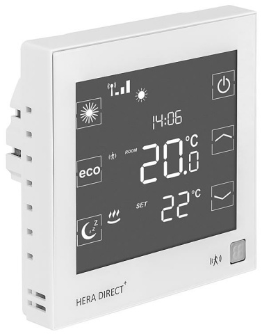 Termostato ambiente senza fili Blossom-ic Hera Direkt+, 230V, bianco, adatto a Hera+ Primus/Extensia PRO NUOVO