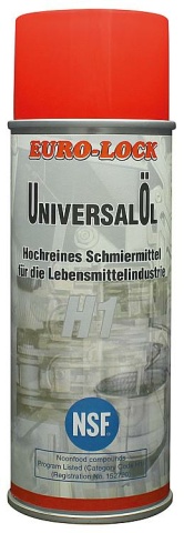 Euro-Lock voedselveilige olie Lot 333 Universele olie NSF H1, spuitbus 400ml NSF333 NIEUW
