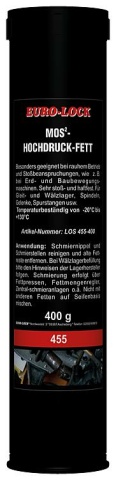 Euro-Lock MoS²-Hochdruckfett LOS 455, 400g Kartusche NEU