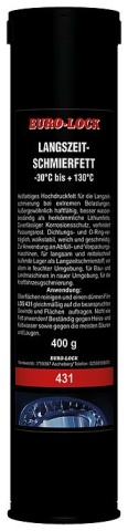Euro-Lock langetermijnsmeervet LOS 431, 400 g patroon NIEUW