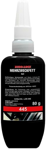 Euro-Lock Mehrzweckfett hellbraun LOS 445, 80g Dosierflasche NEU