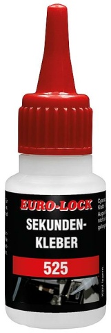 Supercolla Euro-Lock (nera) E 525 (resistente agli urti) flacone dosatore da 20 g NUOVO