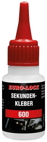 Euro-Lock superlijm E 600 (lage viscositeit) doseerflesje 20 g NIEUW