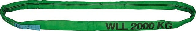 Dolezych round sling polyester DIN EN1492-2 Green= 2t, length 4m NEW