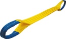 Sangle de levage Dolezych en polyester DIN EN1492-3, deux épaisseurs, jaune, 90x7mm, longueur 4m NOUVEAUTÉ