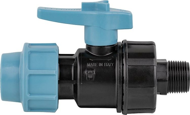 Unidelta ball valve with clamp connection x AG, 20mm x DN15 (1/2"") NEW