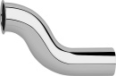Flared tube D=32mm x 125mm offset 50mm, chrome-plated...