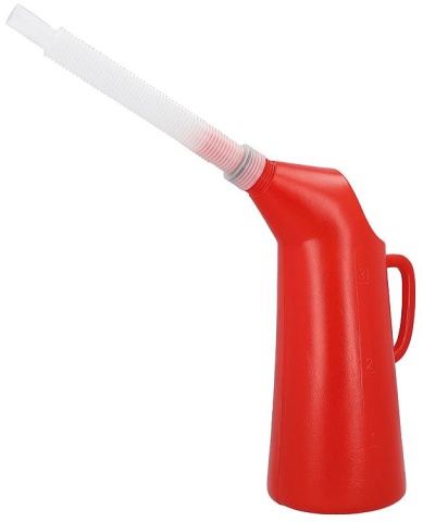 Reilang maatbeker van polyethyleen 3000 ml met flexibele schenktuit 034-618 NIEUW