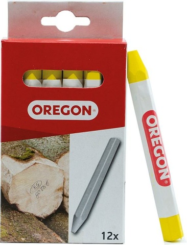 Craie de signalisation Oregon jaune, longueur 120mm, D : 12mm UE 12 pièces NEUF