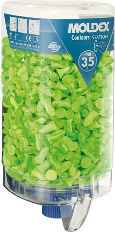 Tappi per orecchie Moldex Contours dispenser stazione PU 500 paia NUOVO