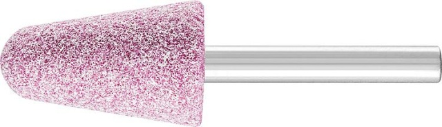 Meule sur tige Pferd forme conique, Ø 20mm P : 32mm K : 60, acier NEUF