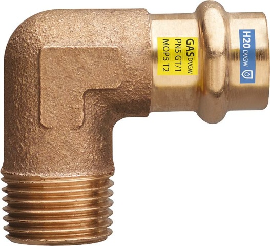 Frabo Frabopress- Combi V-contour elbow 90° with male thread DN25 1""x28 NEW