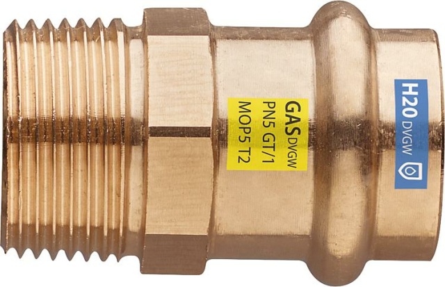 Frabo Frabopress- Kombi V-Contour overgangsstuk met buitendraad DN40 1 1/2""x35mm NIEUW