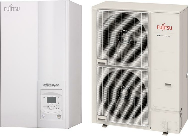 Fujitsu split heat pump Waterstage Super-Highpower 15 kW, air/water WSYK170DJ9 / WOYK150LJL NEW
