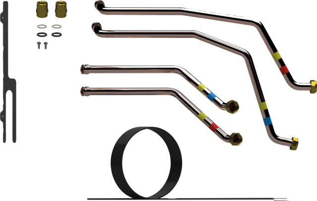 CS40 Bufferaansluitset horizontaal G3/4,li/re,overgang naar R3/4,buffersensor 7738113397 NIEUW