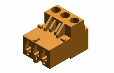 Conexión cl. 3 polos cadena SI naranja 8718585551 NUEVO