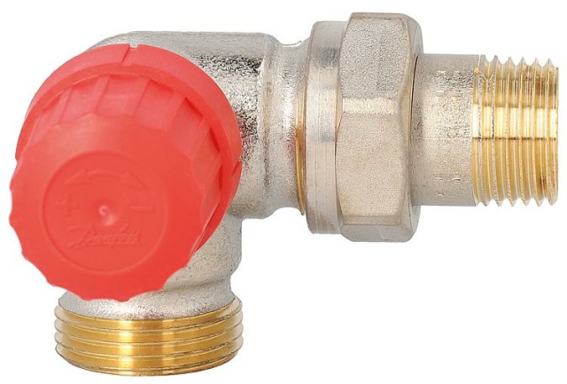 Danfoss thermostatic valve RA-N15, angled corner left, DN15 (1/2"")xDN20 (3/4"") Eurocone NEW