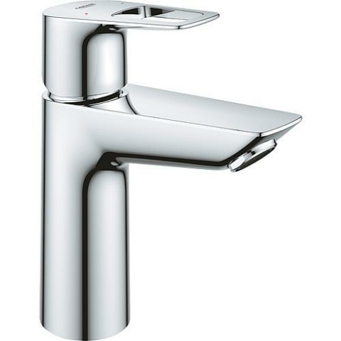 Grohe Bauloop M-Size basin mixer with 109 mm projection chrome push-open drain NEW