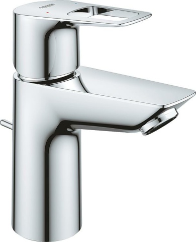 Grohe Bauloop S-size basin mixer with 93 mm projection chrome with pop-up waste NEW