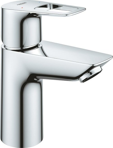 Grohe Bauloop S-size basin mixer with 89 mm projection chrome push-open drain NEW