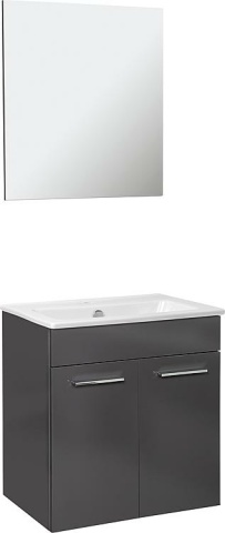 Evenes Badmöbel-Set NEO 2.0 575 mm Breite, Anthrazit hochglanz NEU