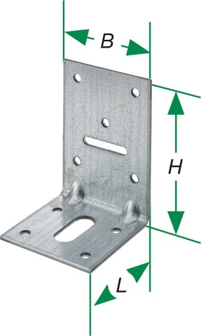 Spax mounting bracket - LL 10x28 90x60x60x2.5 NEW