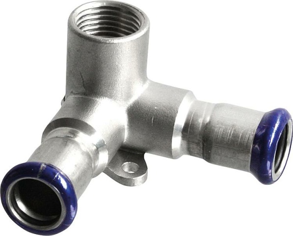 Evenes stainless steel pressfitting M-contour wall bracket double 15-DN15 (1/2"")-15 NEW