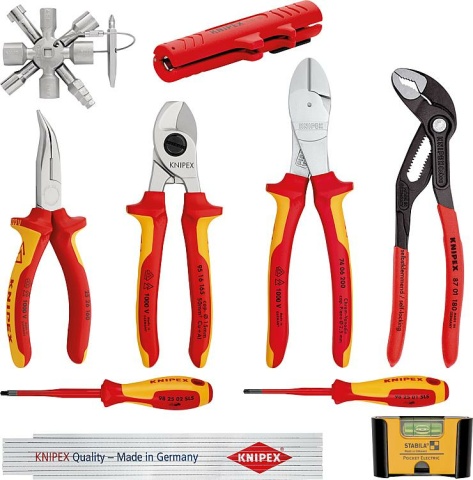 Kit doutils électriques Knipex 10 pièces NOUVEAU