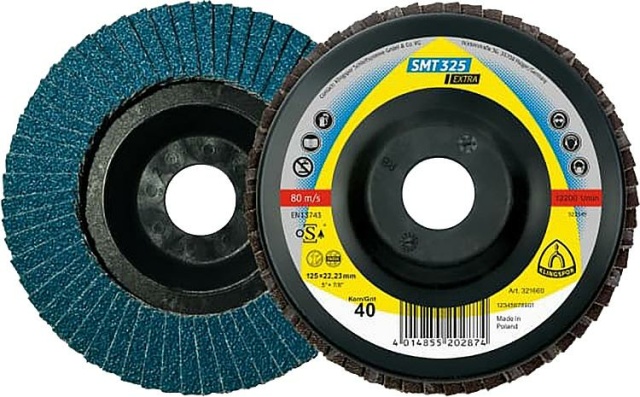 Klingspor Flap disc K60, 115x22,23mm straight NEW