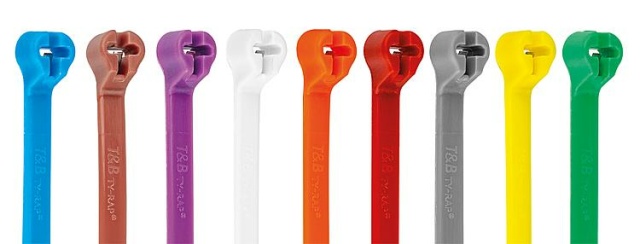 ABB TY28M-8 Collier de serrage à cliquet en acier Ty-Rap, standard, 360x4,8mm, 220N, gra UE 1000 NEUF