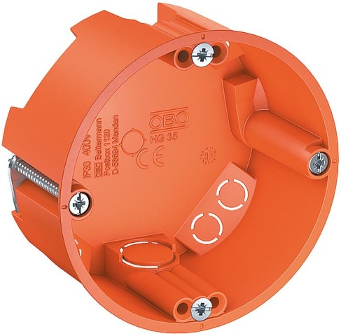 OBO HW apparaatdoos, plat model, HG 35, PU25 NIEUW