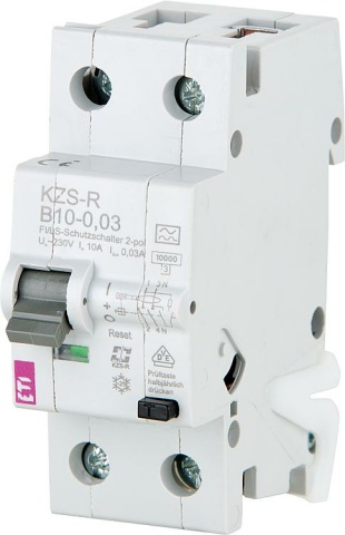 ETI FI-LS vermogenschakelaar, KZS-2M A B13/0.03 NIEUW