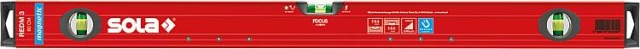 Sola aluminium spirit level BIG RED M, 2000 mm, 3 vials NEW