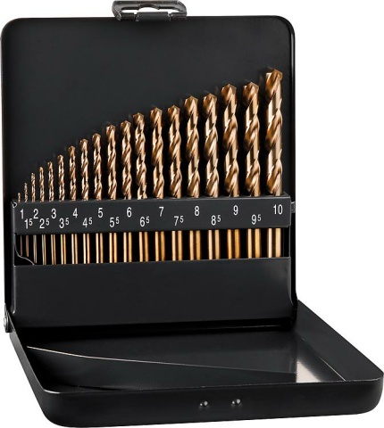 Alpen HSS-Co twist drill set 19-piece DIN 338 RN NEW