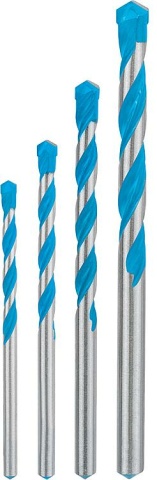 Assortiment de forets multi-usages Bosch BOSCH® EXPERT EXPERTMultiContruction Ø 4/5/6/8 mm, 4 pièces à queue cylindrique NEUF