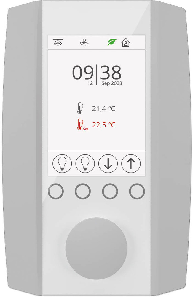 barato Thermokon NOVOS 7 alu CO2+VOC Temp_rH RS485 Modbus room contro ...