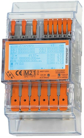 KDK Dornscheidt contador de rieles de sombrero con CAGE CLAMP® a presión NUEVO