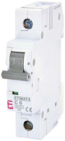 ETI Leitungsschutzschalter Etimat 6, 1p, C6 NEU