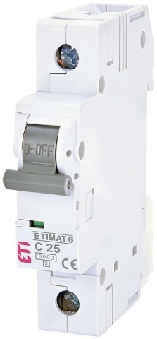 ETI Leitungsschutzschalter Etimat 6, 1p, C25 NEU