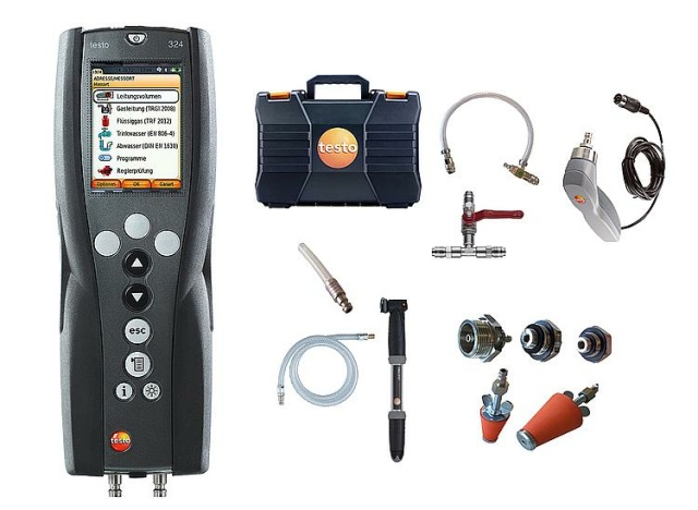 Misuratore di pressione e perdite Testo 324 set professionale 0563 3240 71 NUOVO