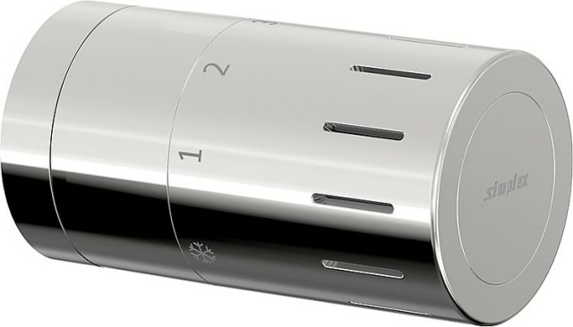 Simplex FL Design-Thermostatkopf TC-D1 chrom M30 x 1,5 mit Nullstellung NEU