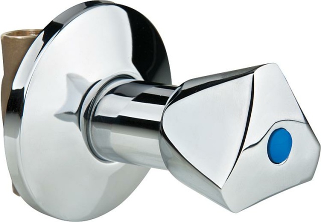 Concealed valve DN20 (3/4""), IG triangular handle chrome-plated NEW
