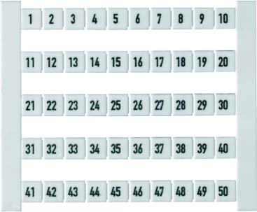 Weidmüller terminal marker dekafix ws DEK 5 FW 1-50 NEW