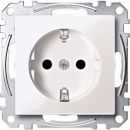 Merten SCHUKO socket outlet pws/gl with plug-in terminal...