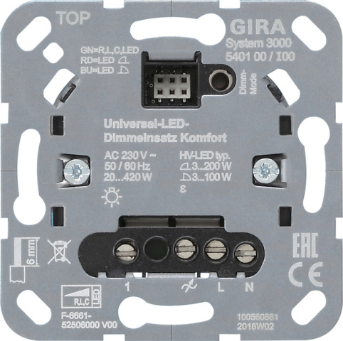 Gira Uni-LED-Dimmeinsatz komfort 540100 NEU