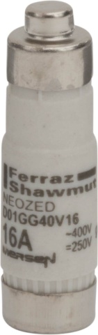 Fusibile Mersen NEOZED D01 gG 16A/400V D01GG40V16 NUOVO